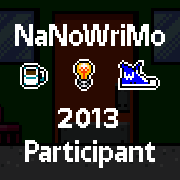 NaNoWriMo 2013 Participant badge